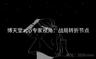 博天堂app专家视角：战局转折节点