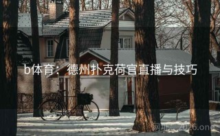 b体育：德州扑克荷官直播与技巧