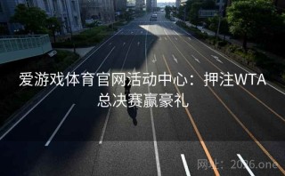 爱游戏体育官网活动中心：押注WTA总决赛赢豪礼
