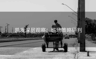凯发深层观察：临场策略研判