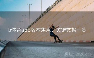 b体育app版本焦点：关键数据一览