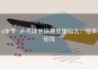 v体育·乒乓球世锦赛竞猜指北：赔率矩阵