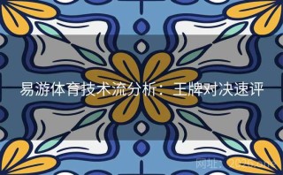 易游体育技术流分析：王牌对决速评