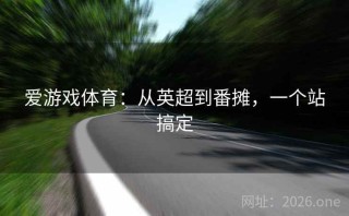 爱游戏体育:从英超到番摊,一个站搞定
