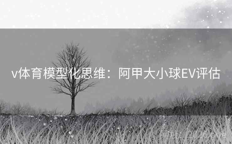 v体育模型化思维：阿甲大小球EV评估  第2张