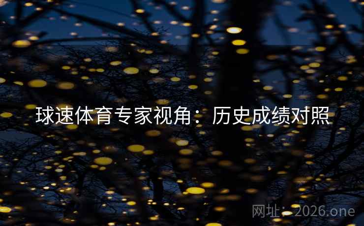 球速体育专家视角：历史成绩对照  第1张