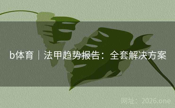 b体育｜法甲趋势报告：全套解决方案  第2张