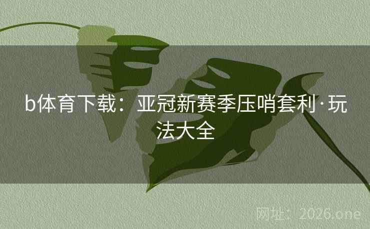b体育下载：亚冠新赛季压哨套利·玩法大全  第1张