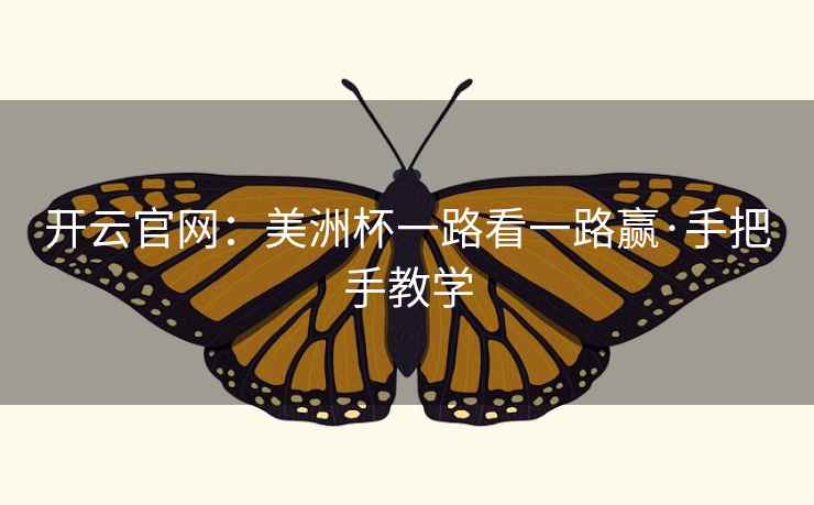 开云官网：美洲杯一路看一路赢·手把手教学  第2张
